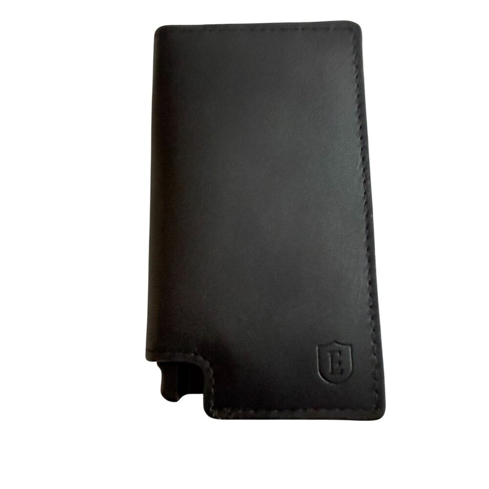 Ekster Black Leather Slim Wallet With RFID Blocking & Card Holder Feature